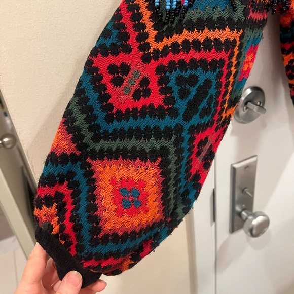 Farm Rio Rauti Beaded Sweater Size Large - Picture 4 of 7